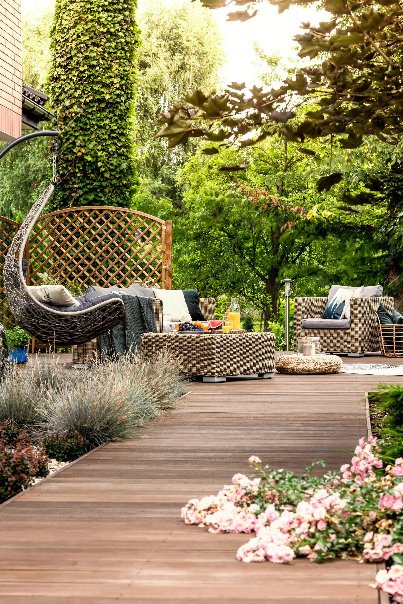 Terrace in relaxing resort